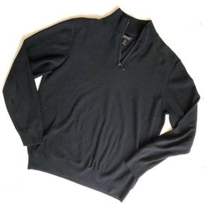 🛍️ 2 for $25 NWOT Men’s LACHLAN 1/4 Zip Sweater Black 100% Cotton Size Large